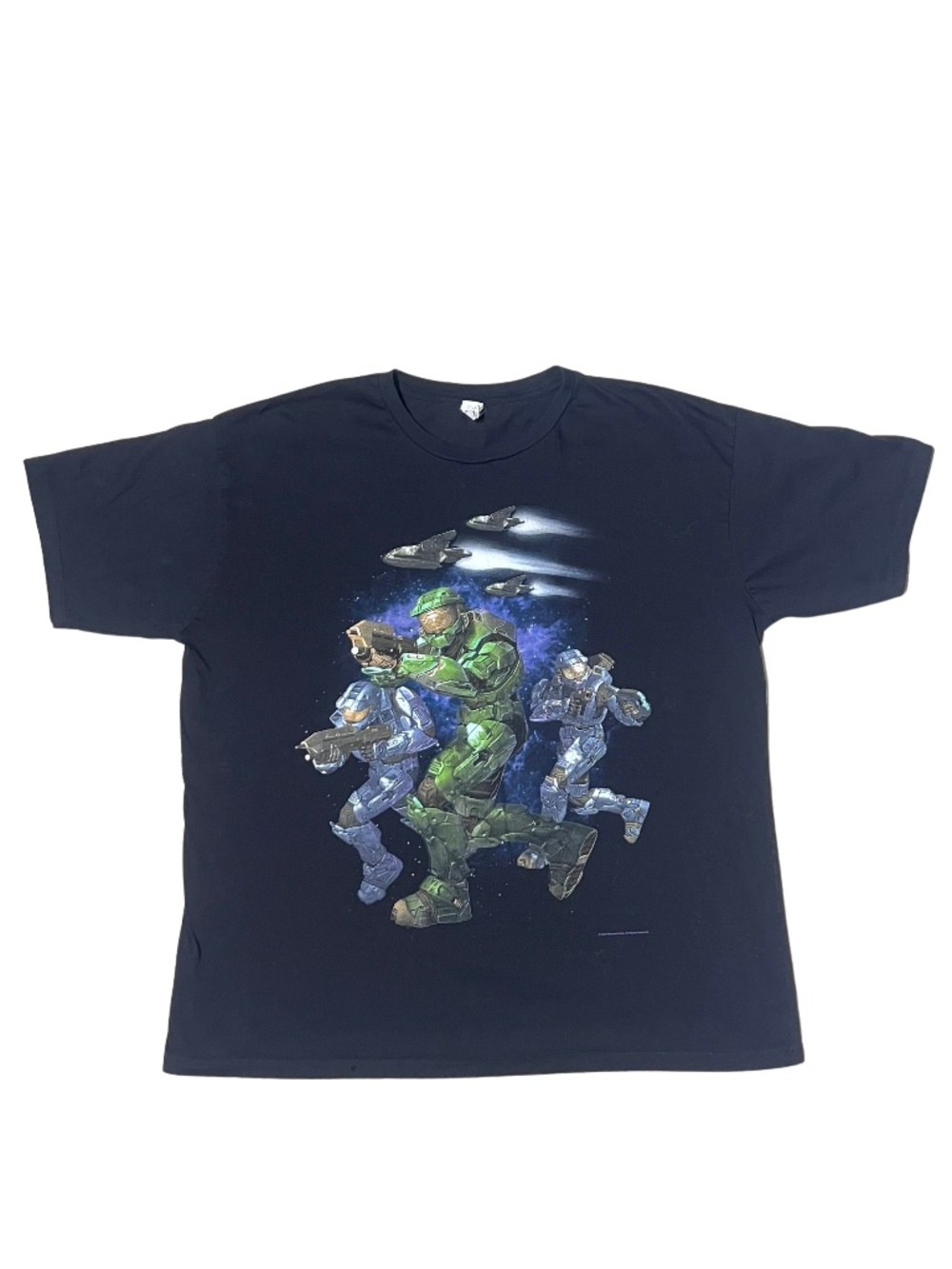 Vintage Halo 3 ODST T-Shirt 2XL 2009 Microsoft Xbox Game Promo Gaming Tee Rare